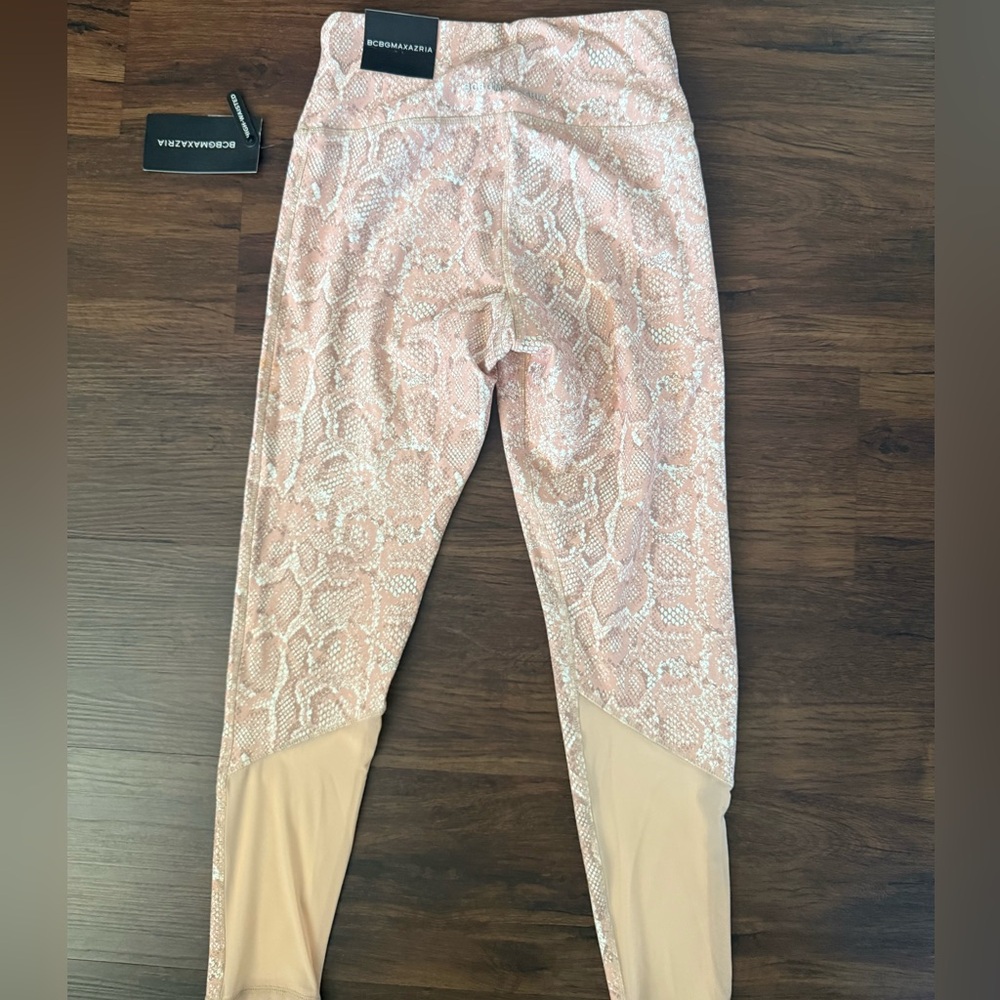 BCBGMAXAZRIA High Waisted‎ Snakeskin Print Leggings Medium - Picture 2 of 6